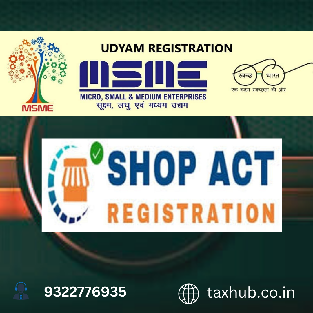 Udyam and Shop Act  Tax Services